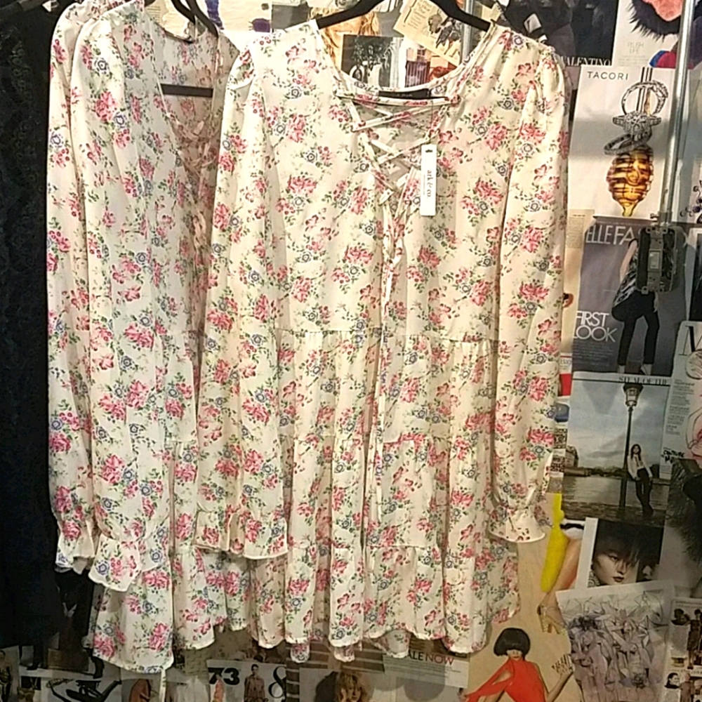 Ark & Co Floral Peasant Blouse/ Dress